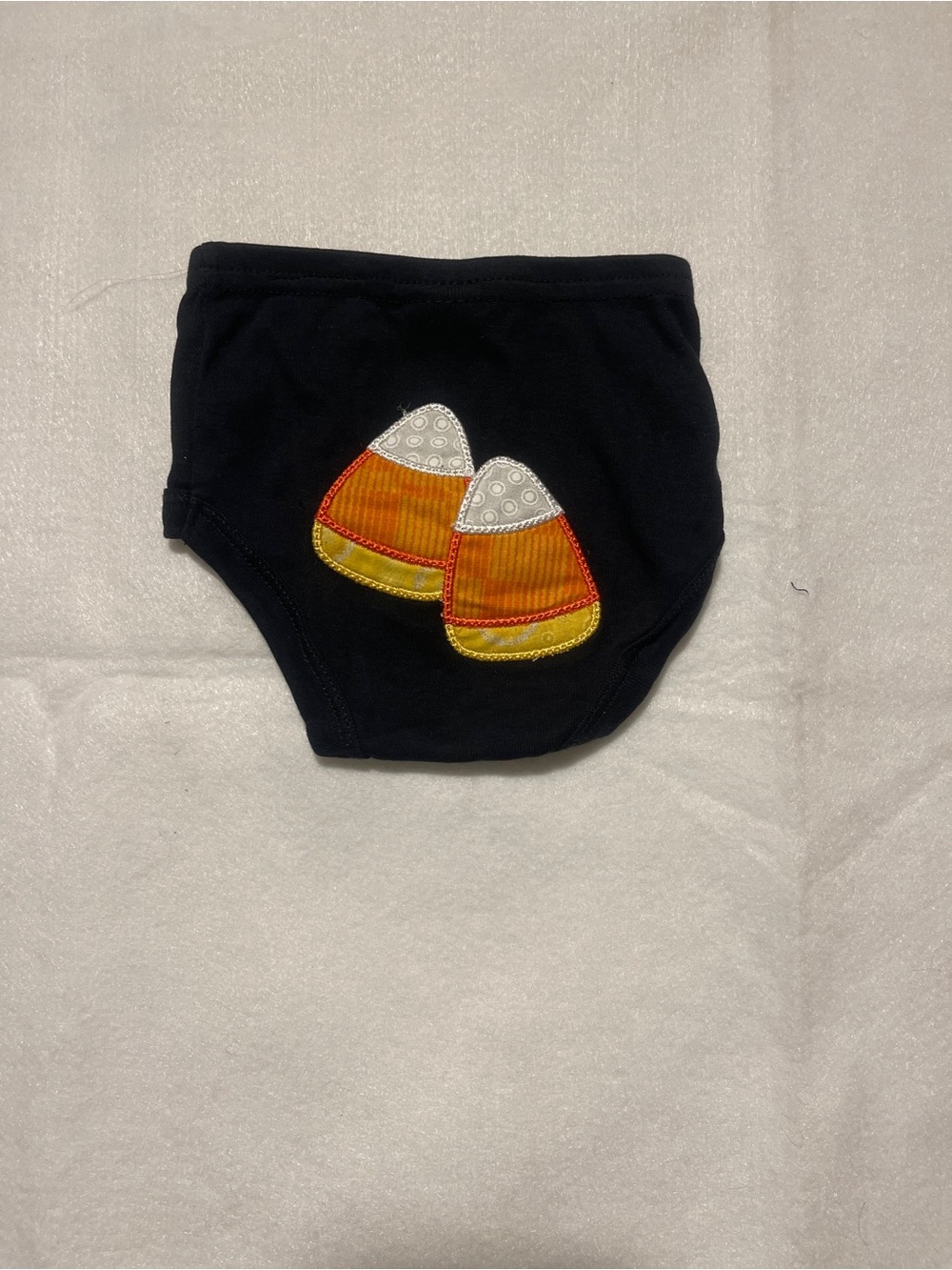 NWOT Rabbit Skins Embroidered Candy Corn Halloween Diaper Cover Bloomers NB